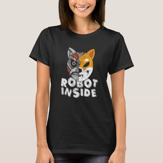 Robot Inside Robotics Engineering Robot Animal T-Shirt (Front)