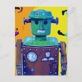 robot invasion 1-1 postcard