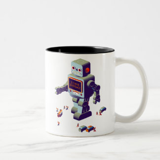 robot invasion mug