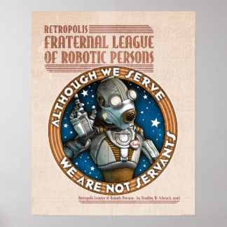 Robot Labour Union poster (16x20")