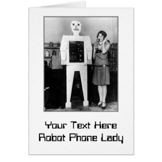 Robot, Lady, Phone