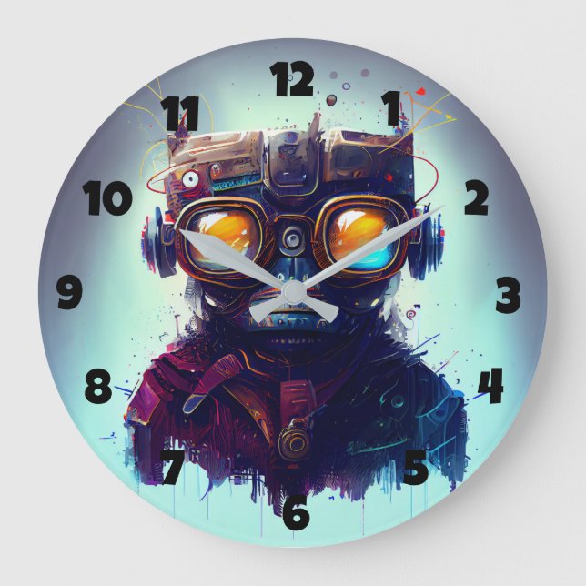 Robot Large Clock (Front)