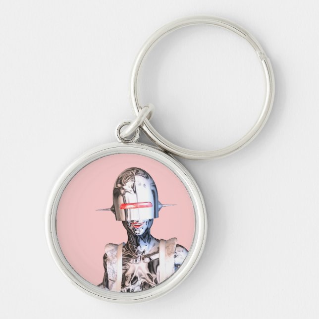 robot maid key ring (Front)