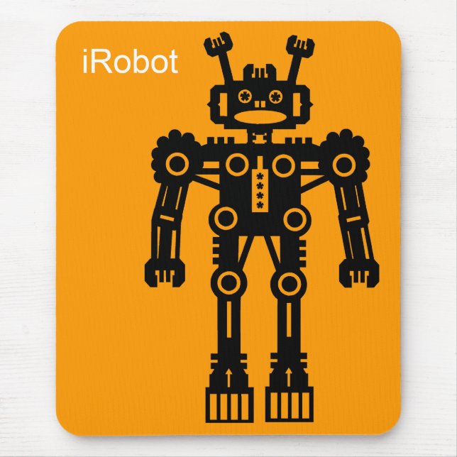 Robot Mk I (iRobot) - Orange Mouse Mat (Front)