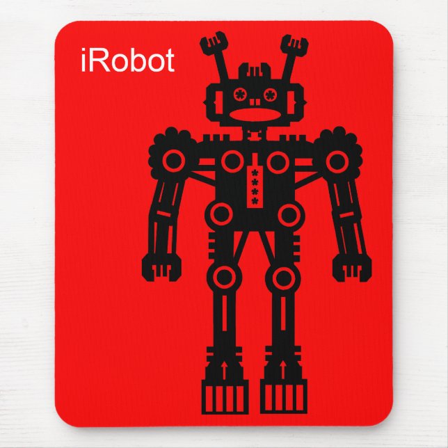 Robot Mk I (iRobot) - Red Mouse Mat (Front)