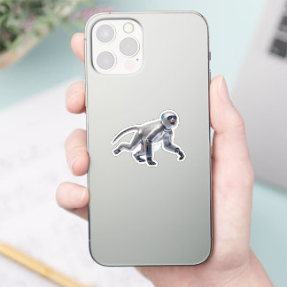 robot monkey sticker