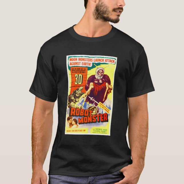 Robot Monster Halloween Horror Sci Fi Ape Outer Sp T-Shirt (Front)
