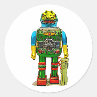 ROBOT MONSTER T-SHIRT CLASSIC ROUND STICKER