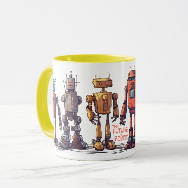Robot Mug (Front Left)