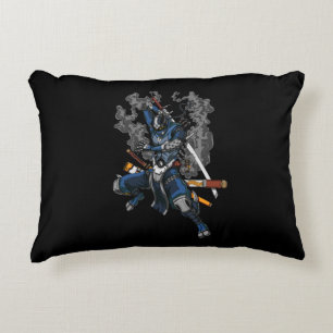 Robot Ninja Samurai Warrior Martial Arts Decorative Cushion