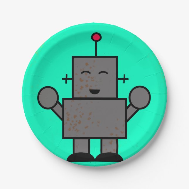 Robot Paper Plates (Front)
