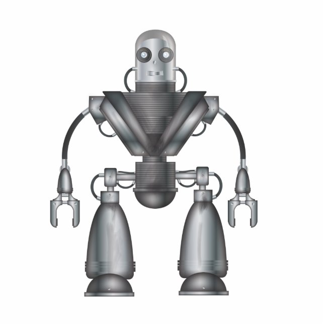 Robot Photo Sculpture Magnet (Front)