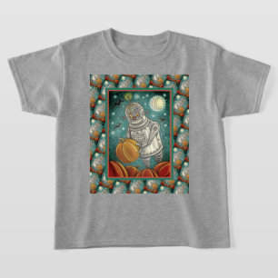 ROBOT PICKING PUMPKINS , HALLOWEEN MECHANICAL MAN T-Shirt