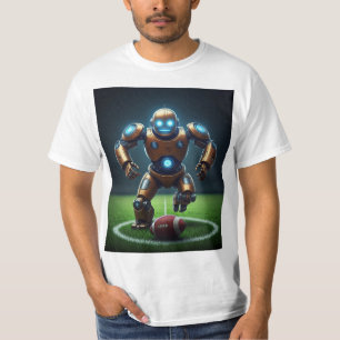 Robot play football graphic Tshirt