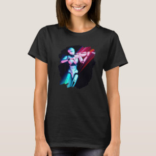 Robot Playing Violin Violinist Music Orchestra Str T-Shirt