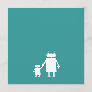 Robot Pregnancy Announcement Card