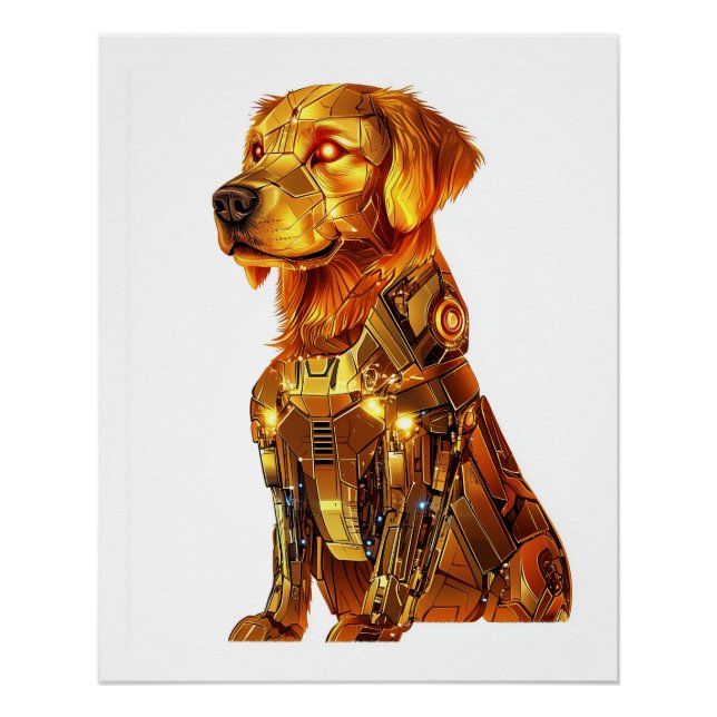 Robot Retriever � Futuristic Mecha Dog Poster (Front)