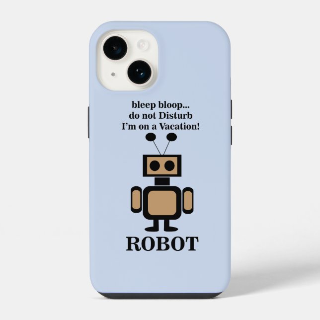 Robot Robotics Technology Funny iPhone Case (Back)