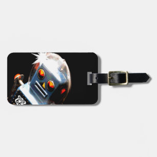 Robot Route 66 Luggage Tag