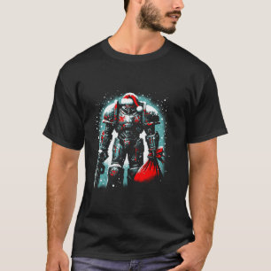 Robot Santa Hat Vintage Robot Xmas Christmas Lover T-Shirt