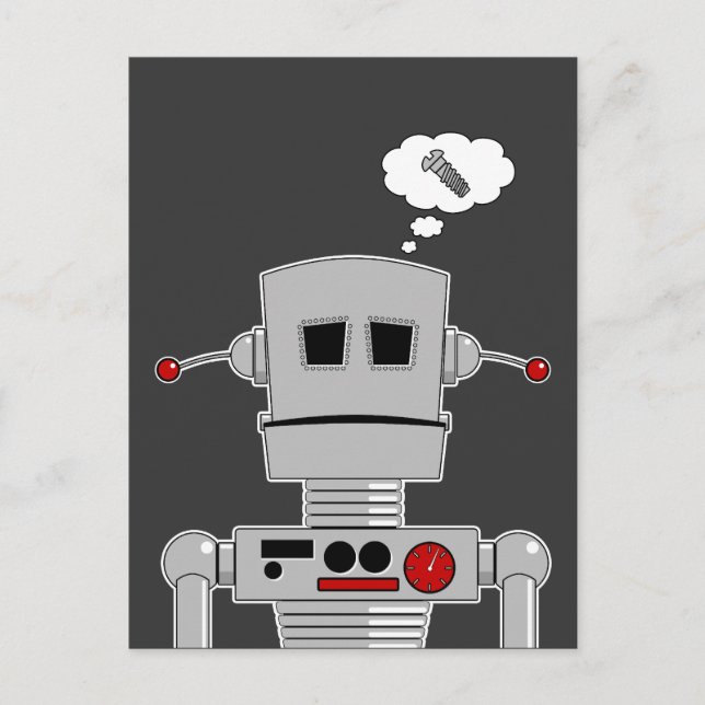 Robot Screw Postcard (Front)
