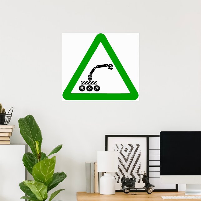 Robot Sign Poster (Creator Uploaded)