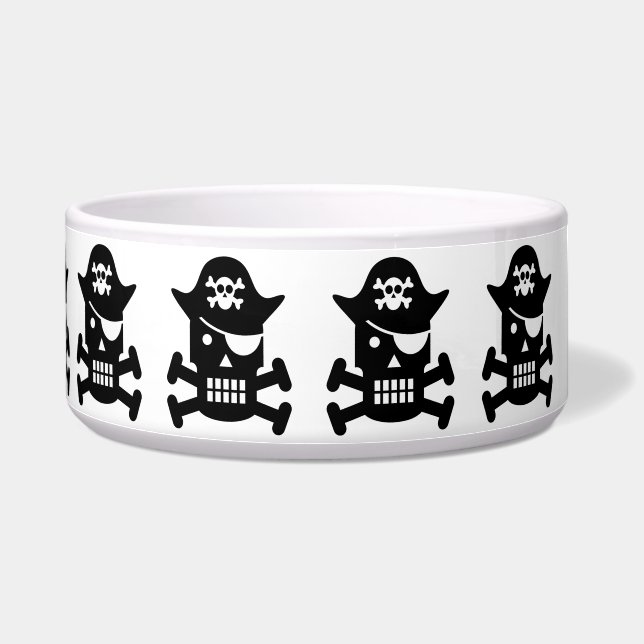 Robot Skull & Crossbones Pirate Silhouette (Right)