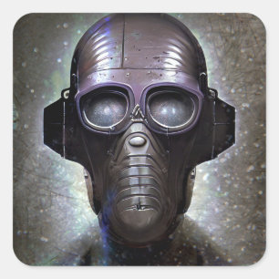 Robot Square Sticker