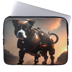 Robot Staffordshire Bull Terrier, Laptop Sleeve
