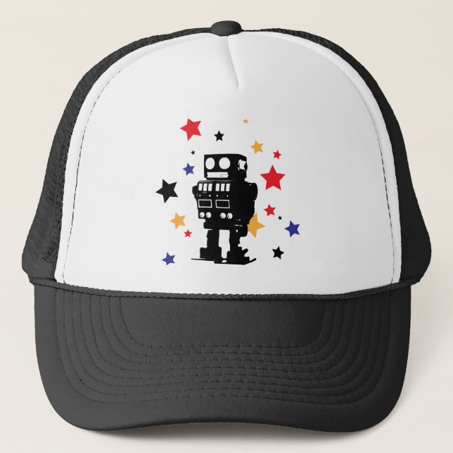 Robot Star Trucker Hat (Front)
