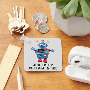 Robot suffering from a Juiced Up Voltage Spike Key Ring
