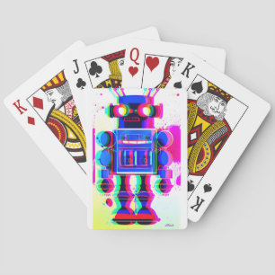 Robot Suspect Number 4 Playing Cards