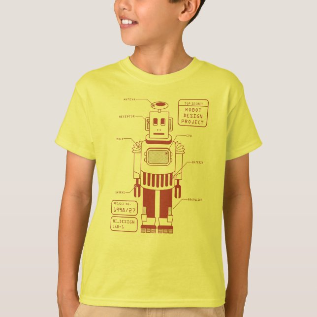robot tech T-Shirt (Front)
