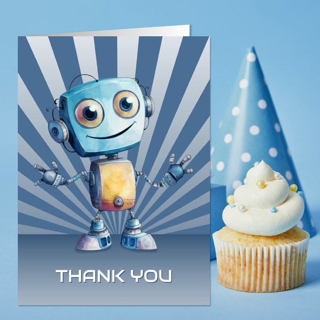 Robot Theme Birthday Thank You (Creator Uploaded)