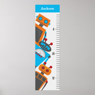 Robot Trio Kids Growth Chart