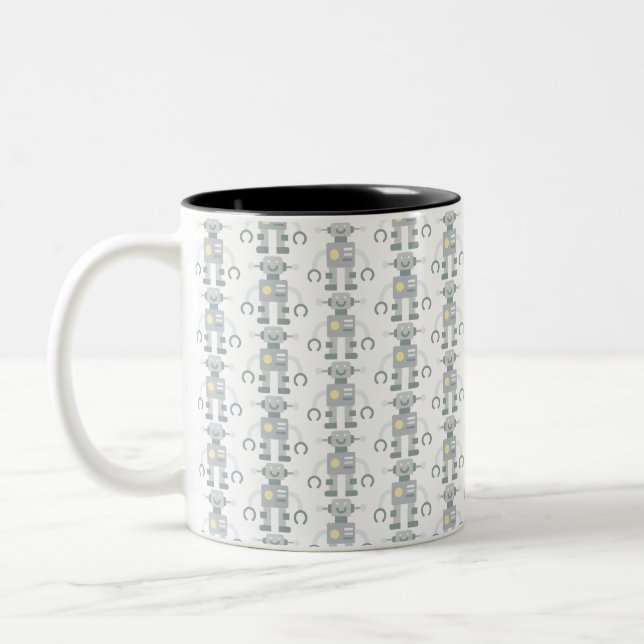 robot Two-Tone coffee mug (Left)