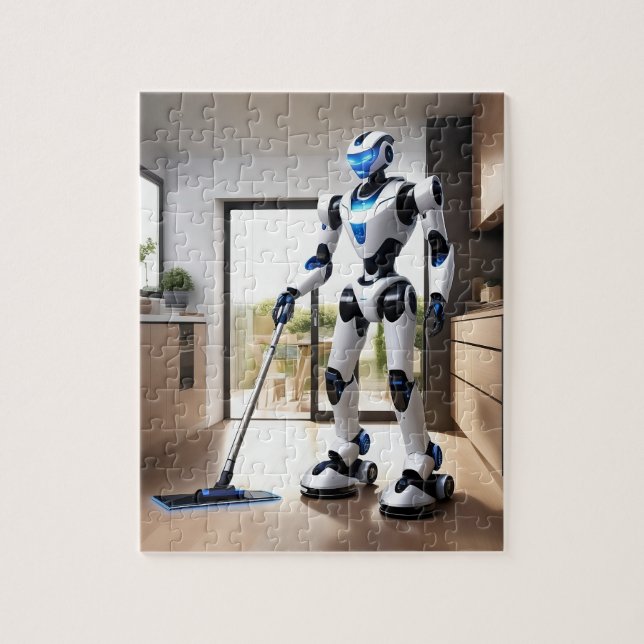 Robot vacuum cleaner jigsaw puzzle (Vertical)