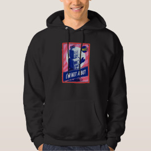 Robot Vintage I M Not A Bot Technology Gamer Machi Hoodie