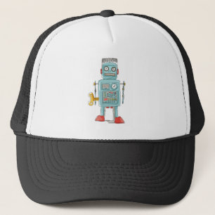 robot vintage toys trucker hat