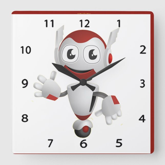 Robot Wall Clock (Front)