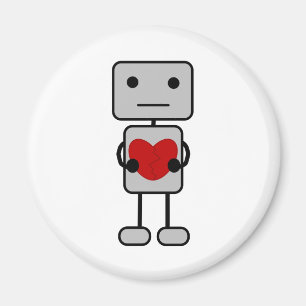 Robot with Heart Magnet