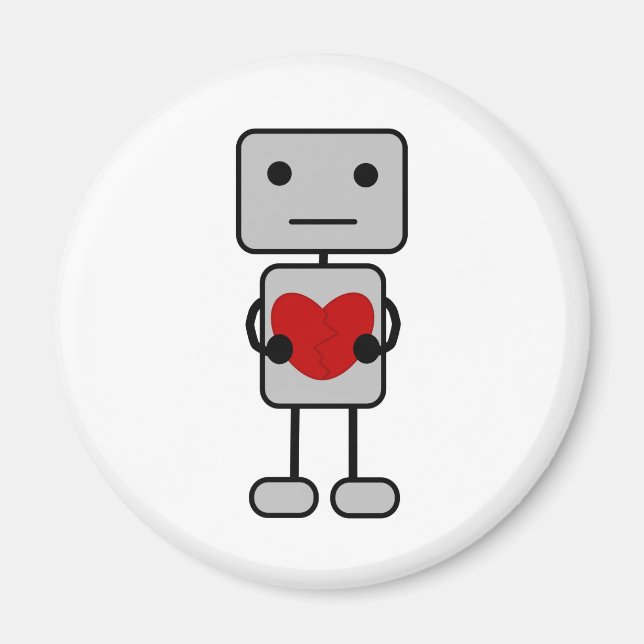 Robot with Heart Magnet (Front)