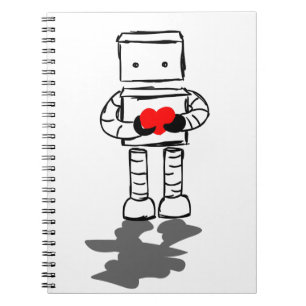 Robot with Heart Notebook