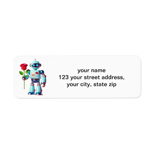 Robot with Rose (Front)