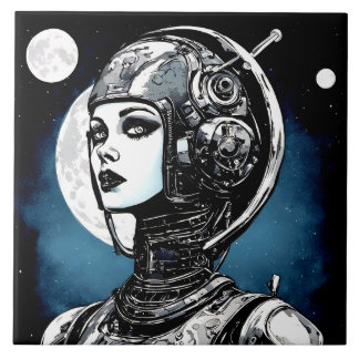 Robot Woman VI Tile