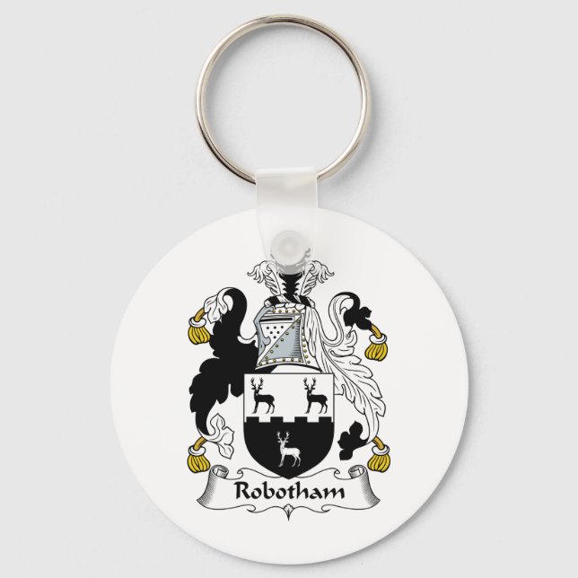 Robotham Family Crest Key Ring (Front)
