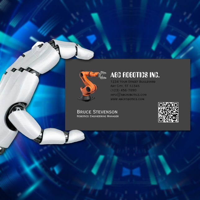 Robotic and Automation Company Business Card (Creator Uploaded)