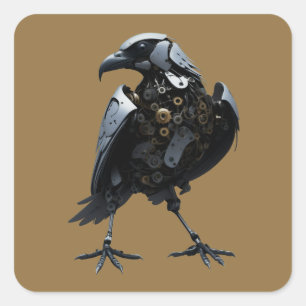 Robotic Bird Square Sticker
