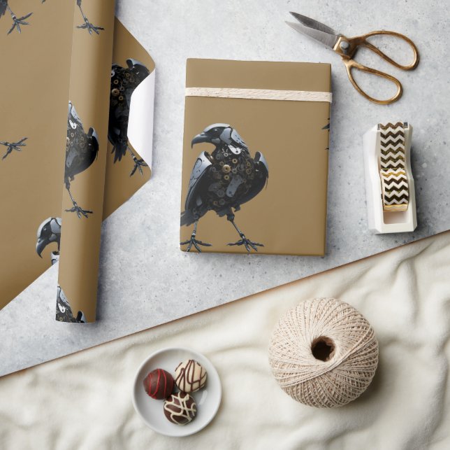 Robotic Bird Wrapping Paper (Crafts)
