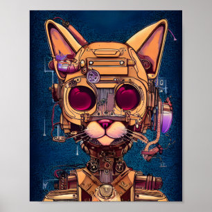 Robotic Cat Poster